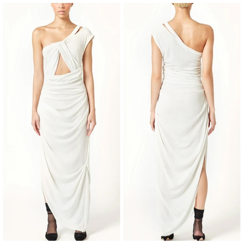 Elena Velez twisted chemise dress White 6 10